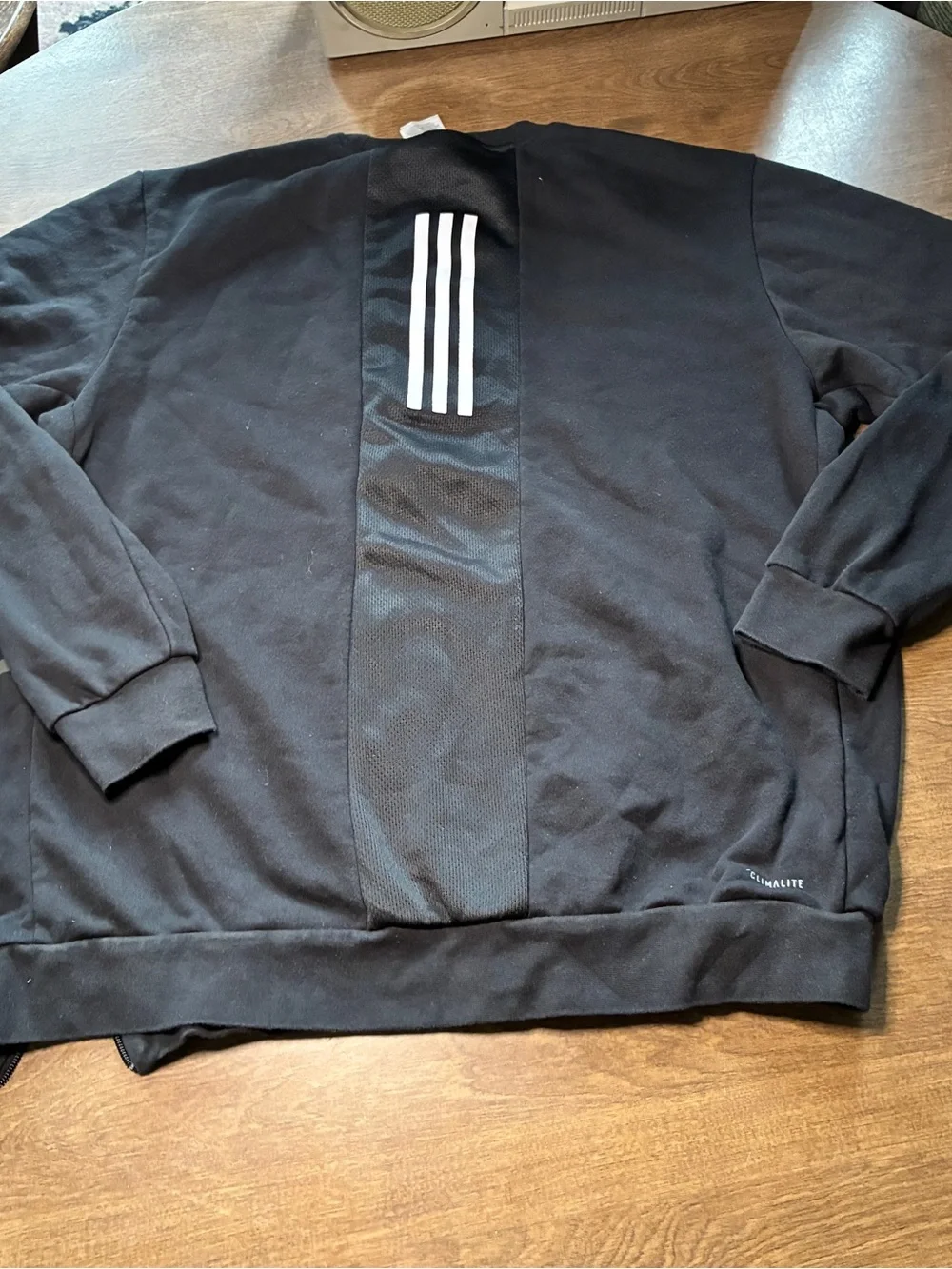 adidas Men's XL Black Long Sleeve Pullover Sweatshirt Climalite